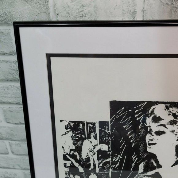 Marilyn Monroe Pop Art Print Framed Signed Romeo '25 1/3 Limited Edition 19x20" - Picture 2 of 11